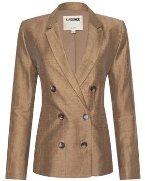 L'Agence Colin Blazer Met Dubbele Rij Knopen - Bruin