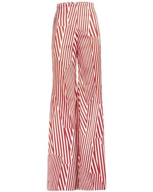 Silvia Tcherassi Andie Striped Trousers - Pink