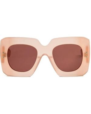 Balmain Lunettes De Soleil B-Bold À Monture Carrée - Pink