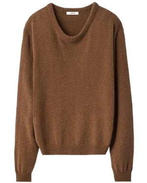 Lemaire Crew-Neck Jumper - Brown