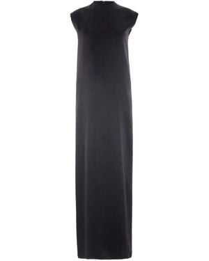 Balenciaga Sleeveless Raw-Edge Dress - Blue