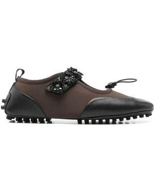 Cecilie Bahnsen Bess Mary Jane Ballet Flats - Black