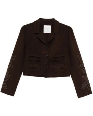 ERMANNO FIRENZE Embroidered pocket jacket - Negro