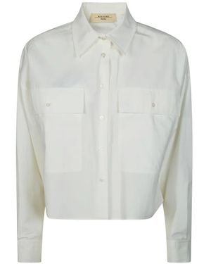 Weekend by Maxmara Asymmetrical Cotton Shirt - White