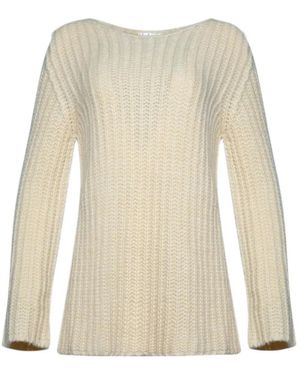 The Row Pull À Col Rond - Blanc