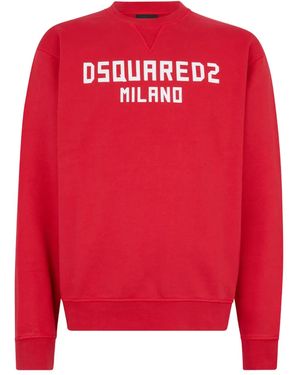DSquared² Pullover Mit Rundhalsausschnitt - Rot