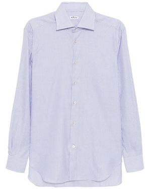 Kiton Stripe-Printed Shirt - White