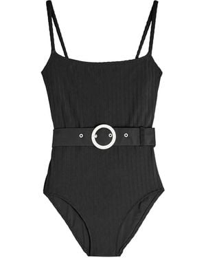 Solid & Striped The Nina Badpak Met Ceintuur - Zwart