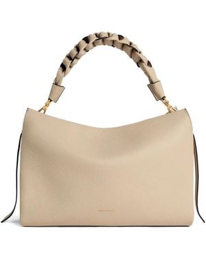 Coccinelle Mittelgroße Boheme Schultertasche Mit Flechtdetail - Natur