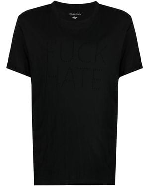 Private Stock The Haine Cotton T-Shirt - Black