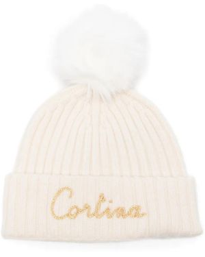 MC2 Saint Barth Gorro Con Pompón Bordado - Blanco
