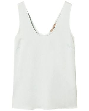 Twinset Satin Top - White