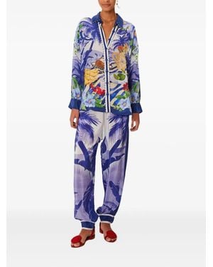 FARM Rio Fresh Table Pajama Pants - Blue