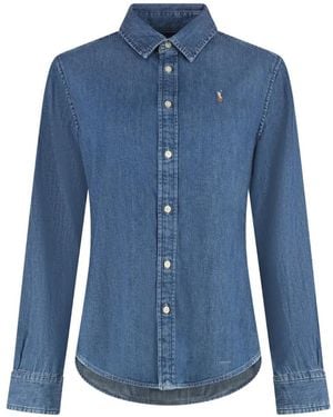 Polo Ralph Lauren Slim Fit Denim Shirt - Blue