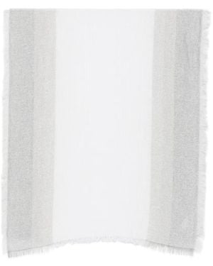 Peserico Frayed Scarf - White