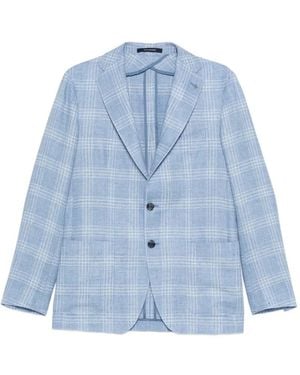 Tagliatore Patterned Blazer - Blue