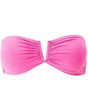 Melissa Odabash Alba V-Neck Bikini Top - Pink