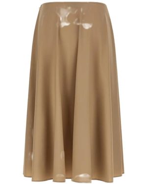 Moschino A-Line Midi Skirt - Natural
