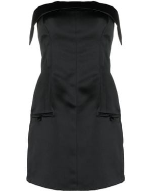 Philosophy Di Lorenzo Serafini Strapless Satin Minidress - Black