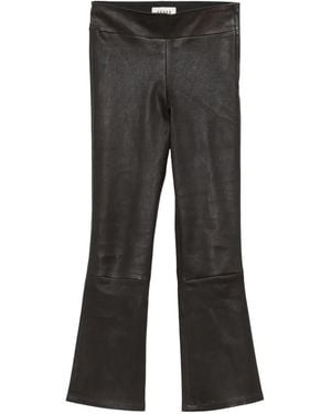 Arma Stretch-Leather Trousers - Black
