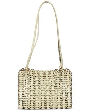 Rabanne Sac Porté Épaule À Ornements Métalliques - White