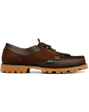 Paraboot Derbies À Glands Et À Franges - Brown