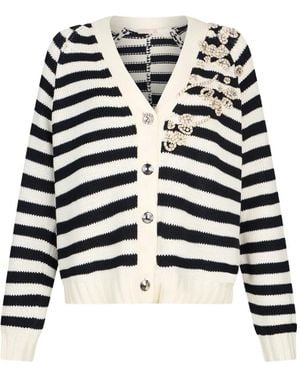Liu Jo Striped Cardigan - Black