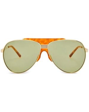 The Attico Pilot-Frame Sunglasses - Metallic