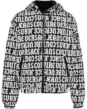 Versace Jeans Couture Reversible Hooded Puffer Jacket - Black