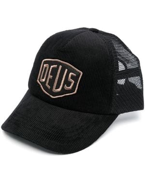 Deus Ex Machina Logo-Patch Cotton Cap - Black