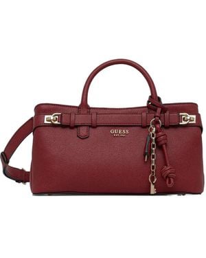 Guess Logo-Plaque Tote Bag - Purple