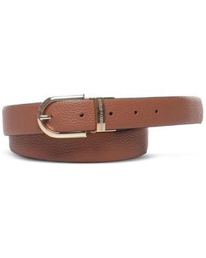 Emporio Armani Ceinture En Cuir À Boucle - Marron