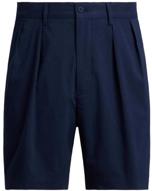 Ralph Lauren Pleated Tailored Shorts - Blue