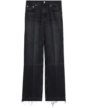 Helmut Lang Gerade Jeans Im Distressed-Look - Schwarz