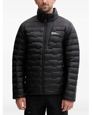 Jack Wolfskin Veste Matelassée Passamani À Fermeture Zippée - Noir
