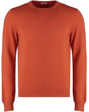 Malo Pull À Col Ras De Cou - Orange