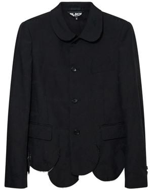 COMME DES GARÇON BLACK Veste Festonnée À Col Claudine - Black