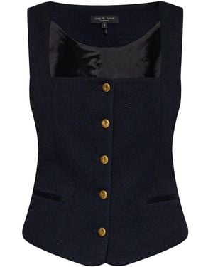 Rag & Bone Mariana Waistcoat - Blue
