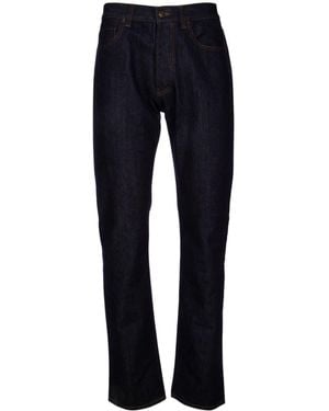 Loro Piana Cotton-Cashmere Slim-Fit Jeans - Blue