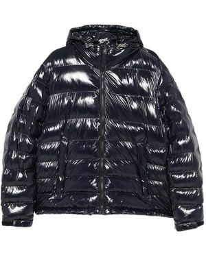 Napapijri Glossy Quilted Hooded Jacket - Blue