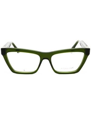 Ferragamo Eyewear Logo-Detail Glasses - Green