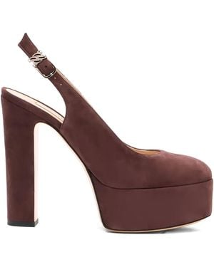 Casadei Zapatos Patty con tacón de 130 mm - Marrón