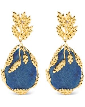 Aurelie Bidermann Francoise Lapis-Lazuli Earrings - Blue
