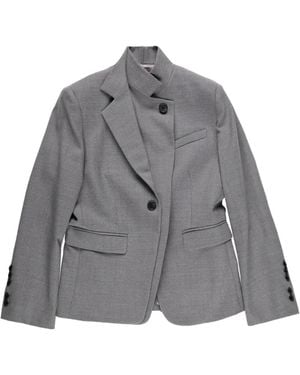 Twp The Double Take Button Front Jacket - Gray