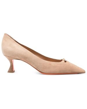 Santoni Buckle Court Shoes - Pink