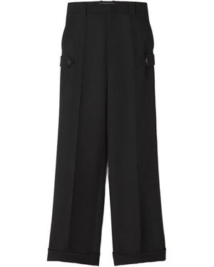 Lanvin Button-Details Trousers - Black