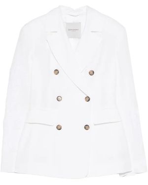 ERMANNO FIRENZE Double-Breasted Blazer - White