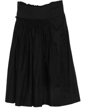 Ann Demeulemeester Falda Midi Ariel - Negro