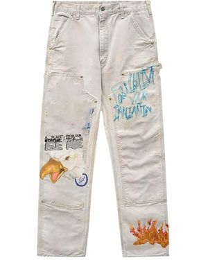 Travis Scott Cactus Jack Painters Imagination Trousers - White