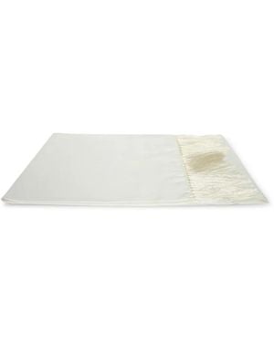 Dell'Oglio Fringed Satin Scarf - Wit